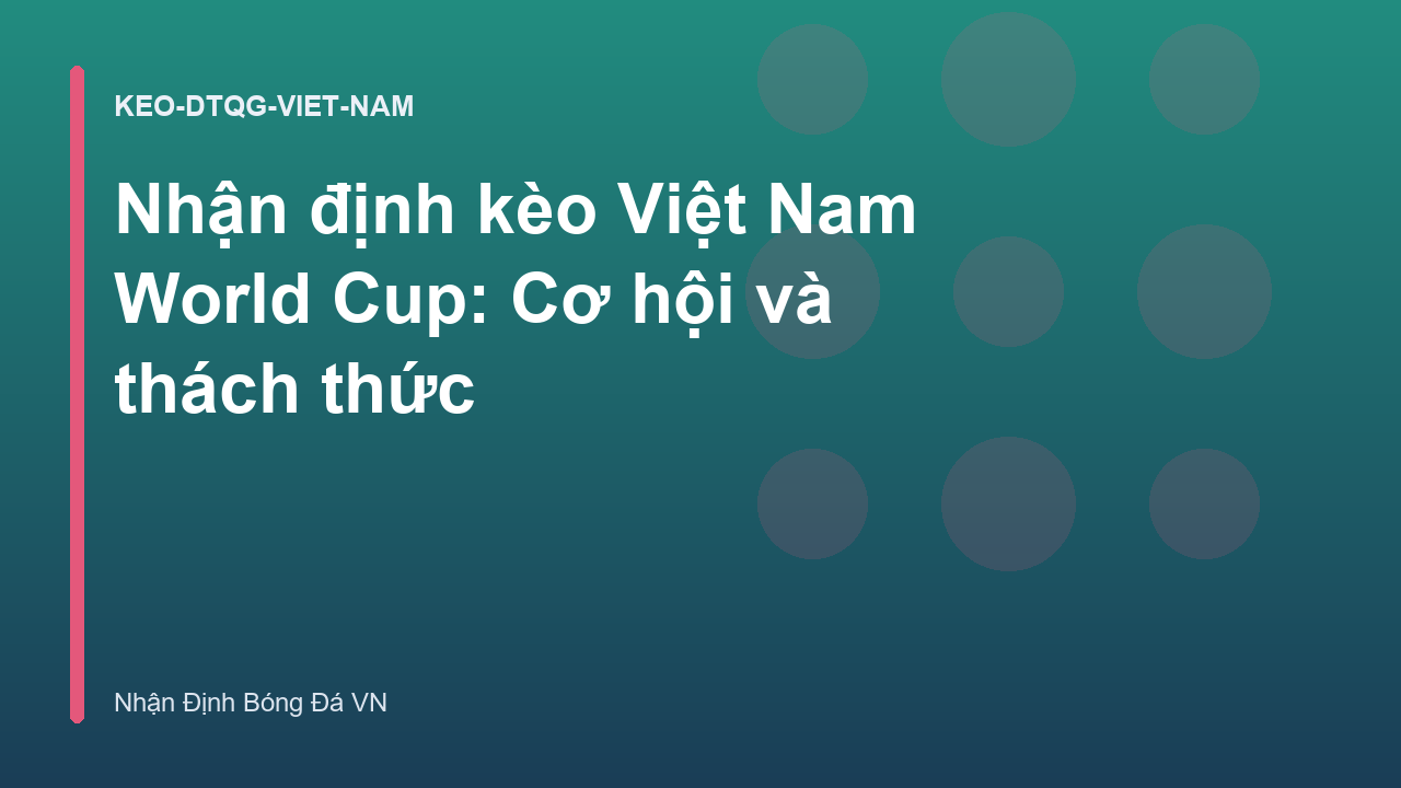 Nhận định kèo Việt Nam World Cup: Cơ hội và thách thức