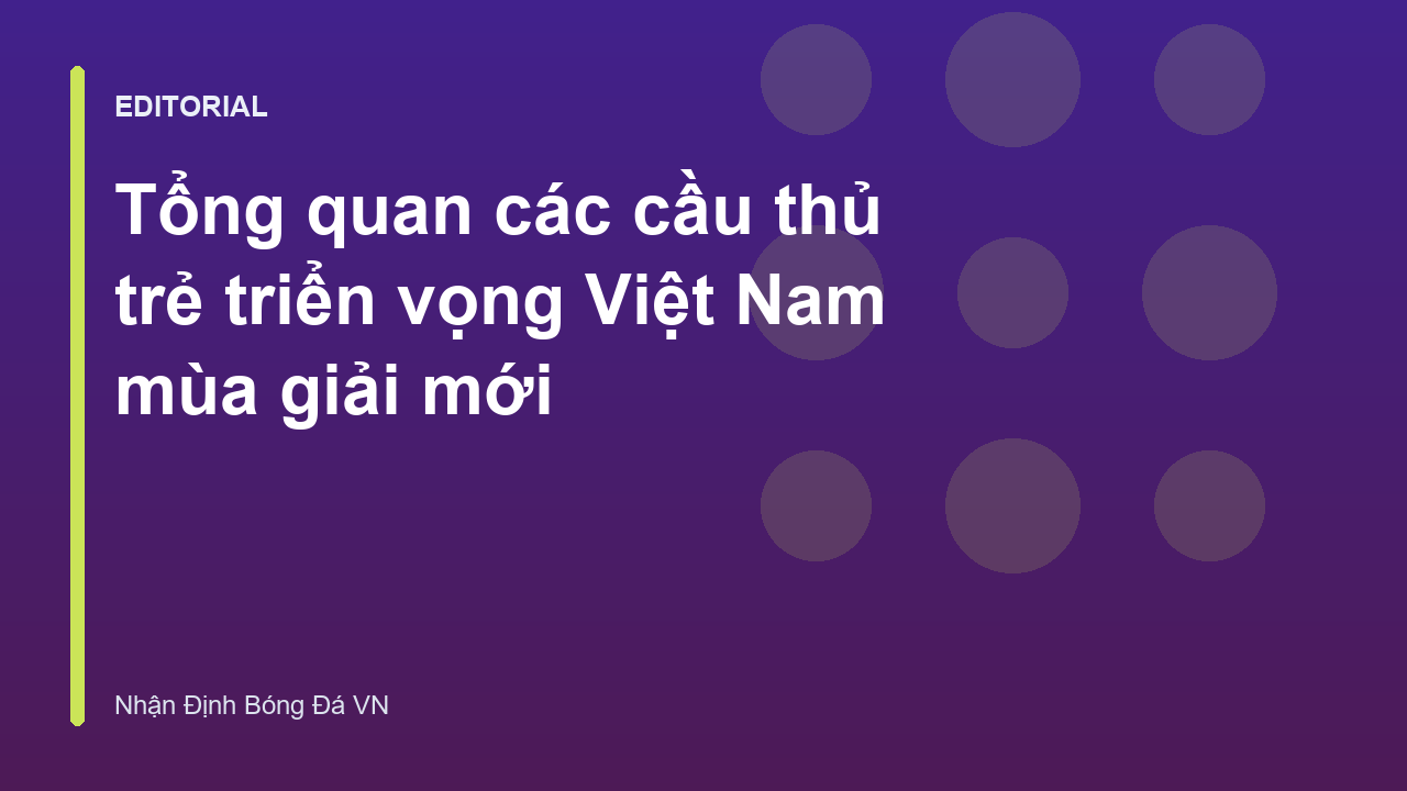Các cầu thủ trẻ triển vọng Việt Nam đang tập luyện